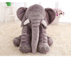 Image of Super Cute Long Nose Elephant Grey Soft Plush Pillow